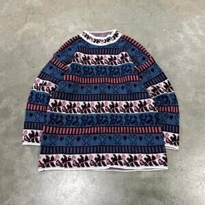Vintage 90s‎ aztec cable knti sweater